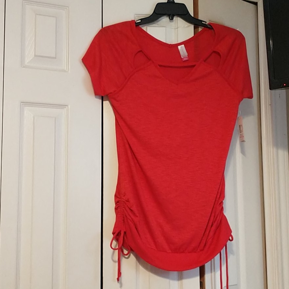 NWT juniors XL NoBo red/orange top
